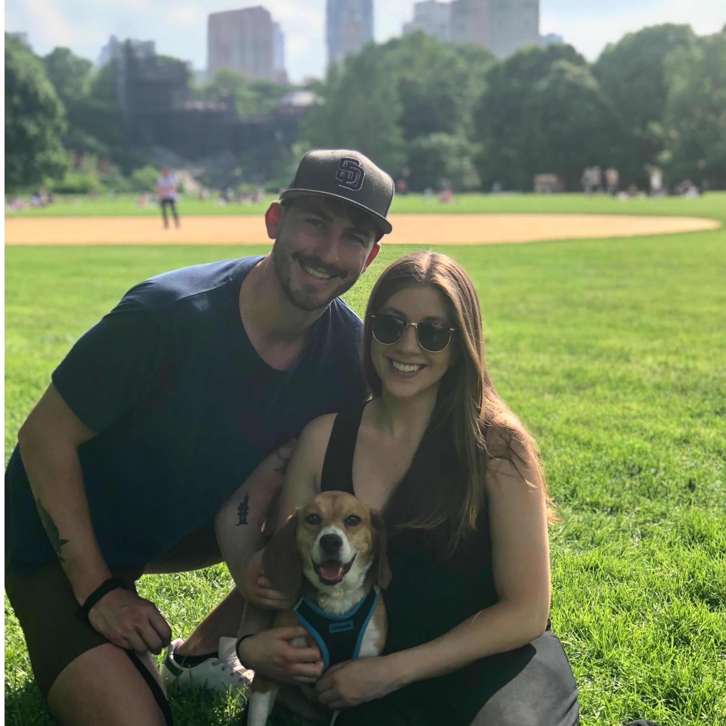 2 weeks after we brought home Ollie! Central Park May 2018