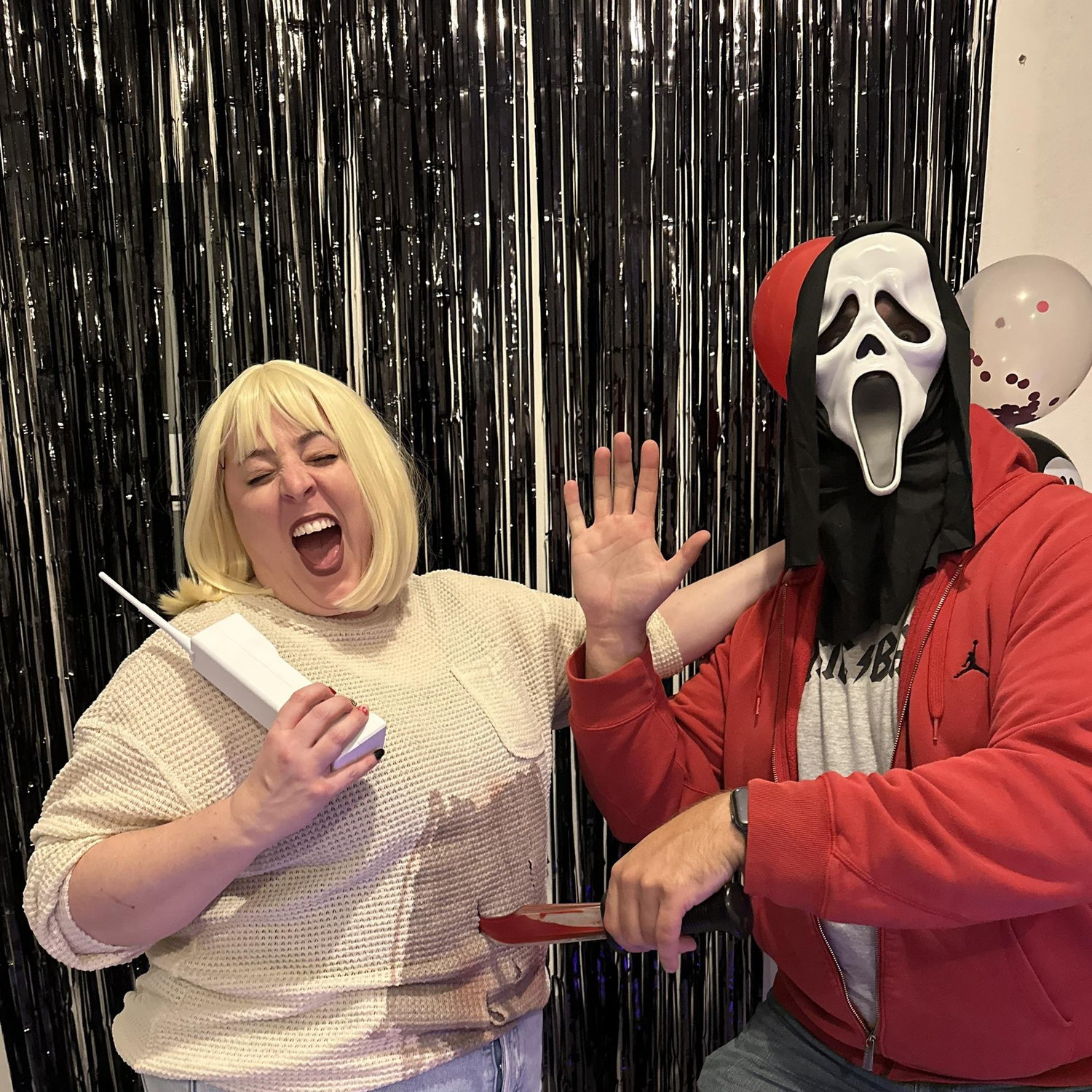 Luckily Rich supports Kasie's love of Halloween and scary movies including during her annual Halloween parties.