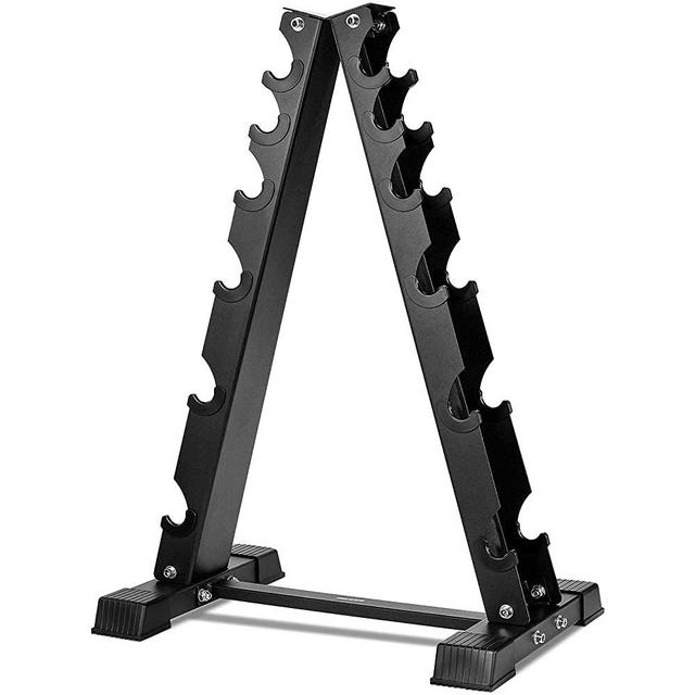 AKYEN A-Frame Dumbbell Rack Stand Only, 6 Tier Weight Rack for Dumbbells (800 Pounds Weight Capacity, 2021 Version)