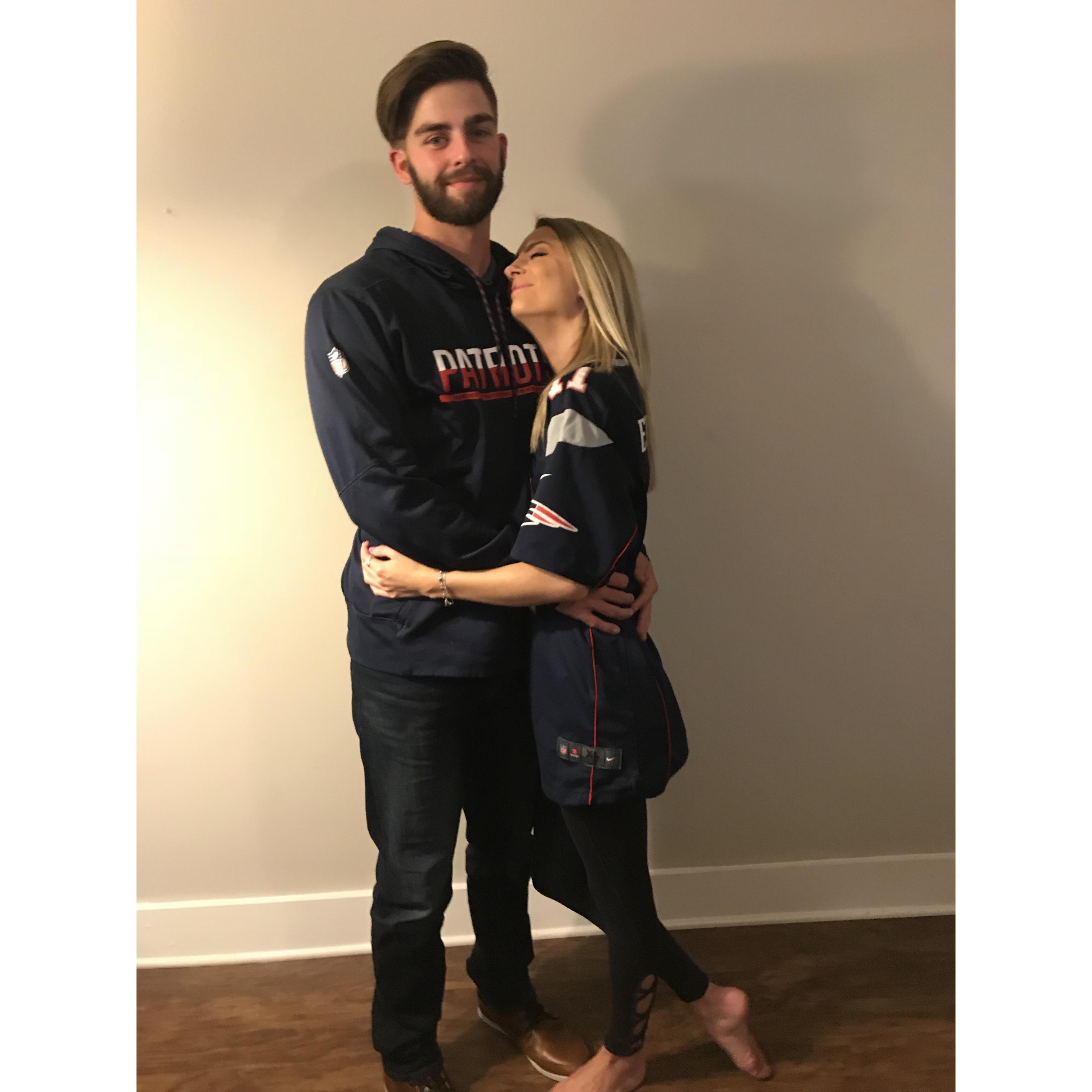 Dont let him fool you, he's DEFINITELY a patriots fan!