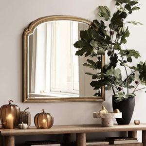 Brookhaven Brass Metal Mantel Mirror 39.75"x41.75"