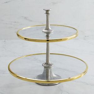 Audrey Tiered Server | 2-Tier Round Server