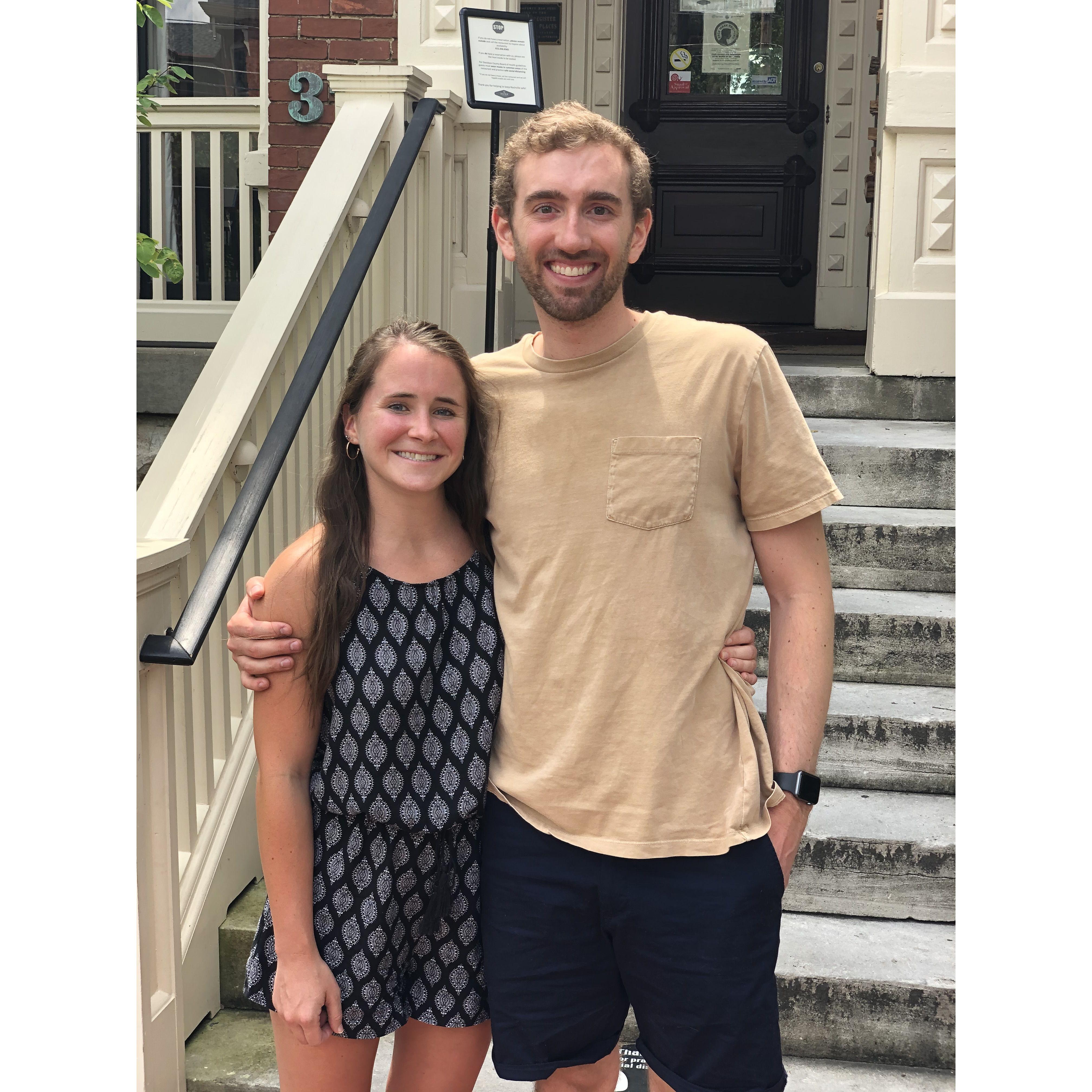 Our first real picture together for Hunter's birthday 8/2/20