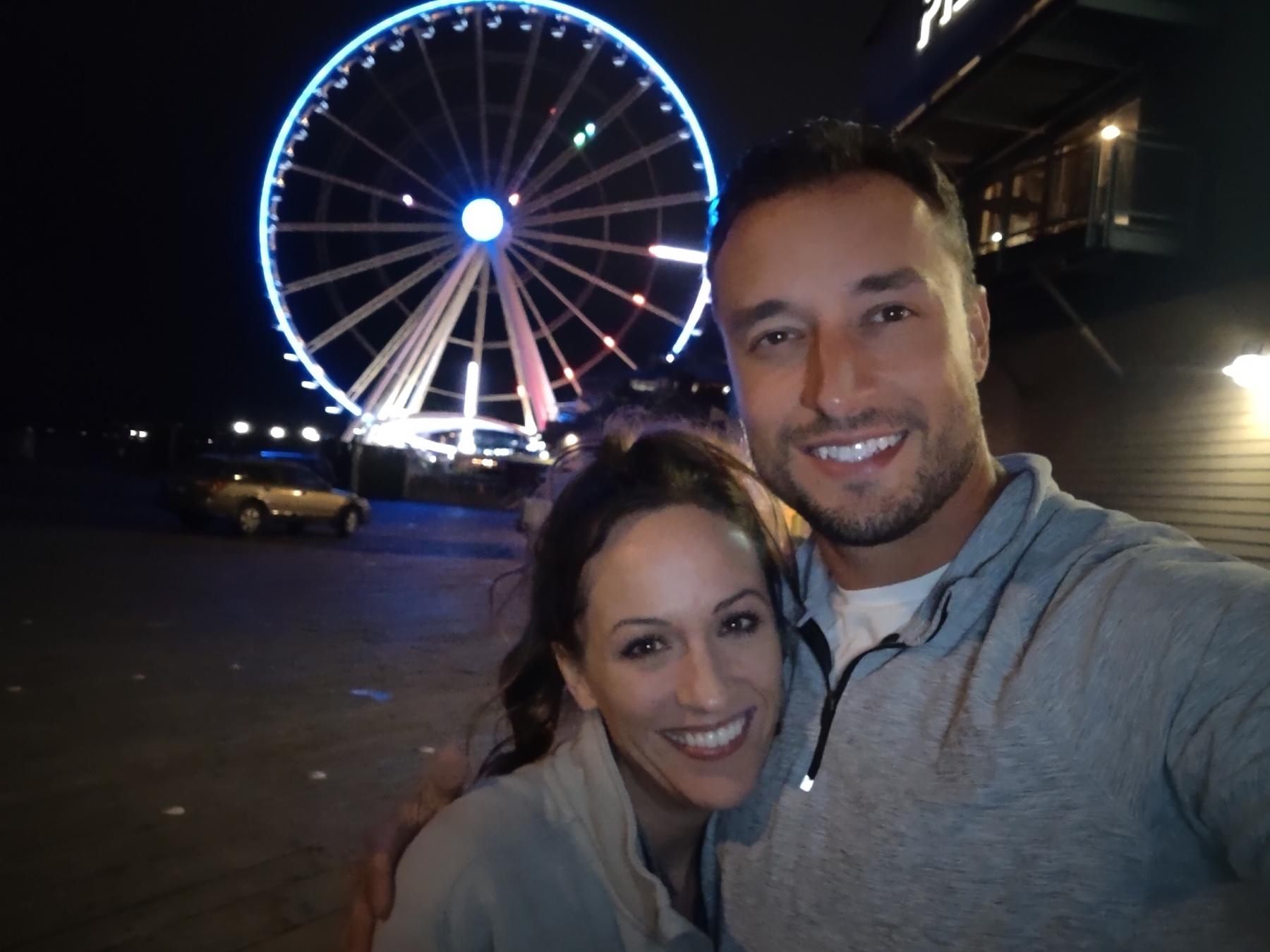 Our second date - downtown Seattle piers