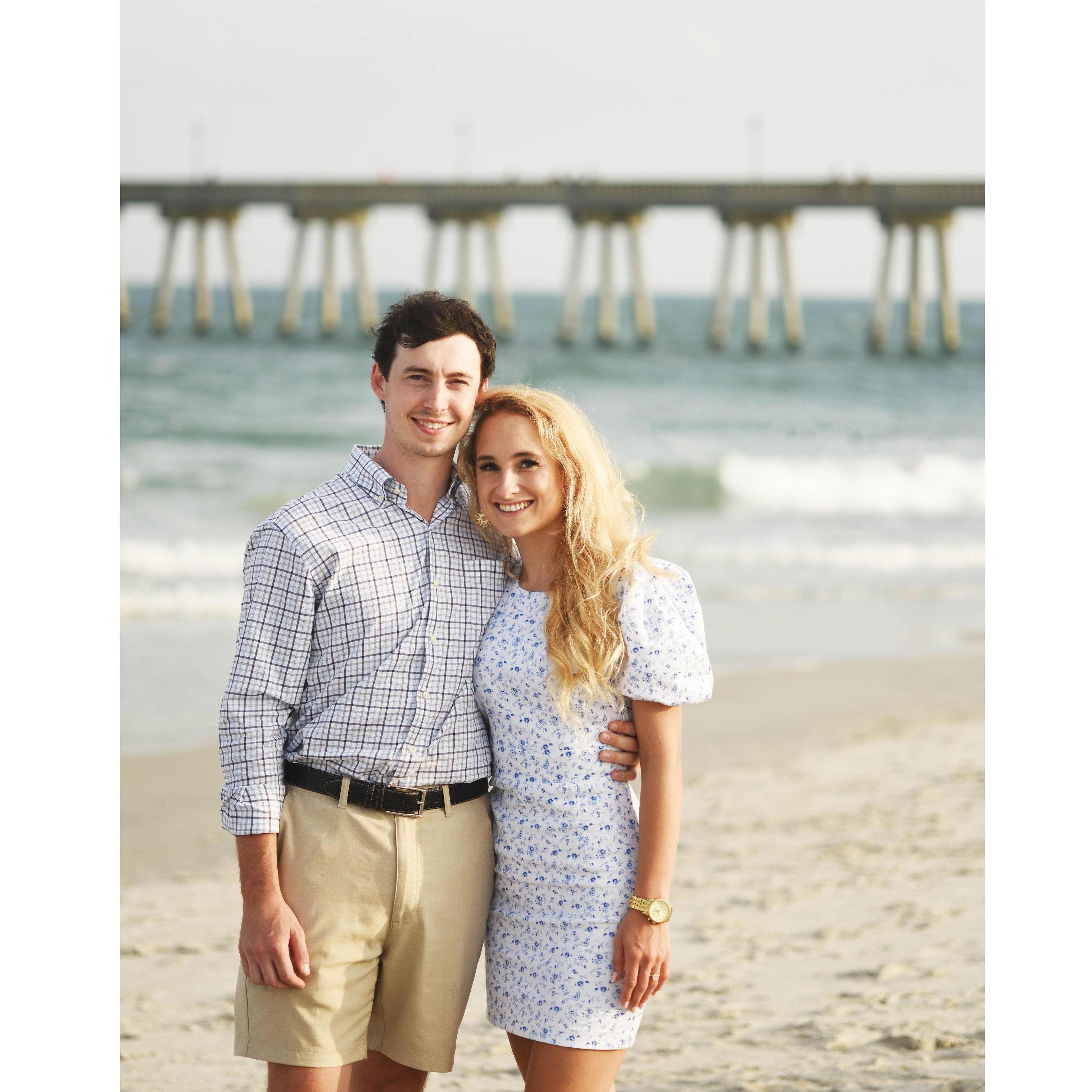 At Wrightsville Beach, where David has been vacationing for years, to their family beach house. They let me join every now and then :)
