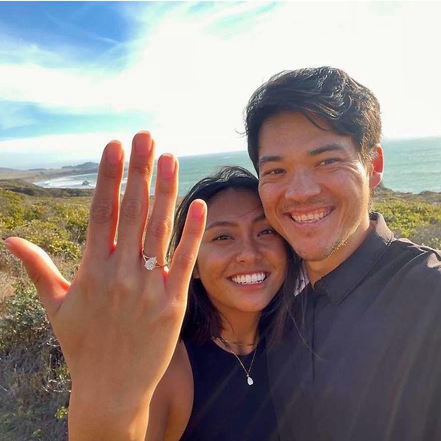 Britt proposed on an 8 mile hike at Andrew Molera State Park in Big Sur, CA during Halloween weekend, 2022.