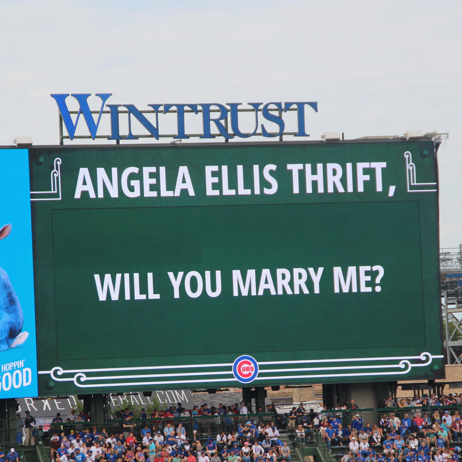 She has to like the Cubs now...right?