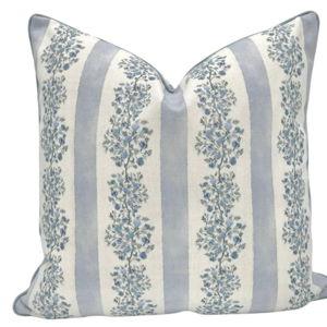 “The Juliet” Floral Block Print - 24" x 24"Pillow Cover