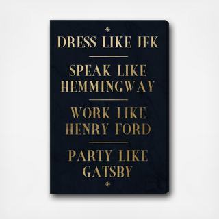 Dress Speak Work Party Role Models Canvas Art