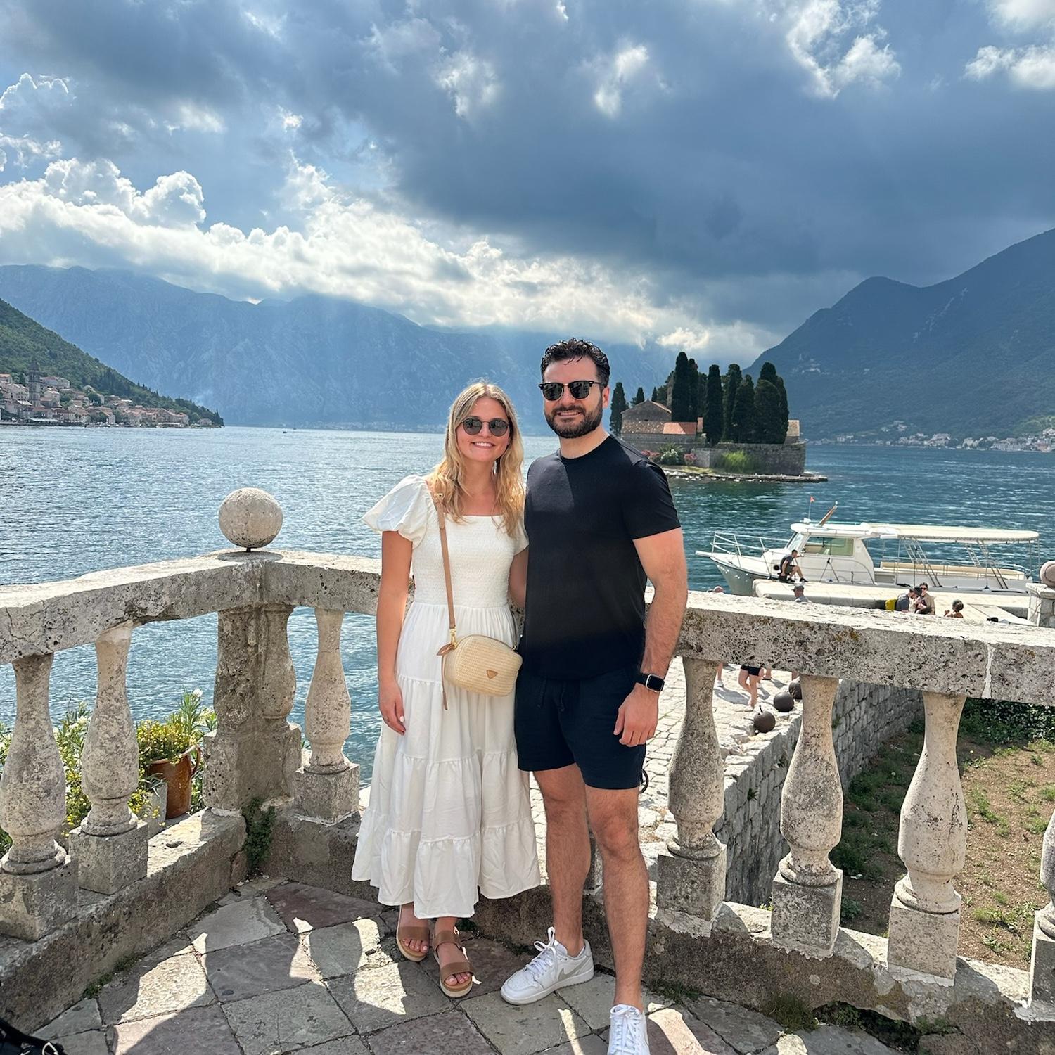 May 30, 2024: In Montenegro! We took a day trip there from Dubrovnik. Right after we took this photo it started pouring rain!