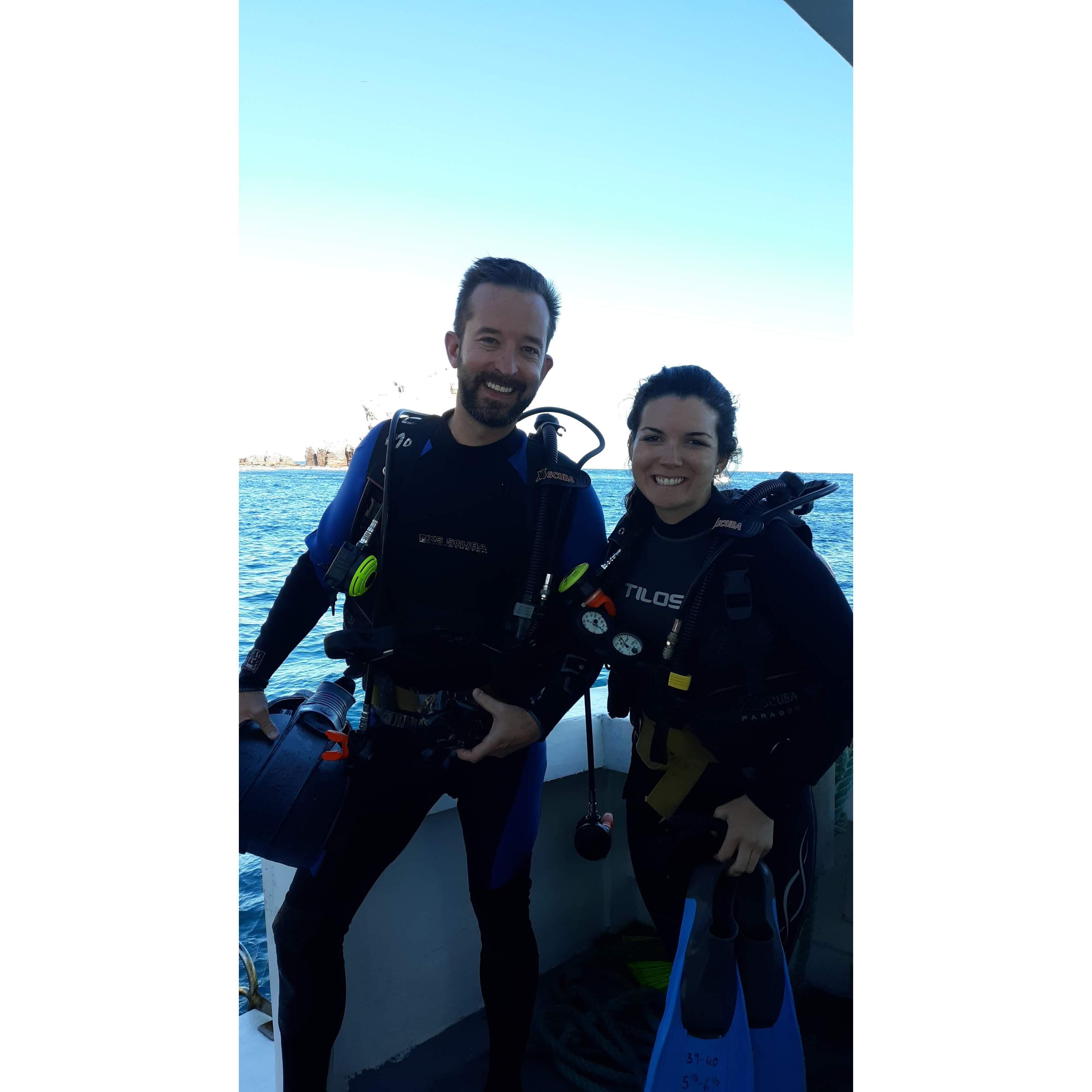 Scuba diving outside of La Paz, Mexico (Nov. 2018)