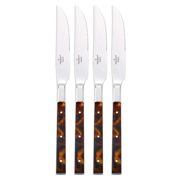 Hampton Forge St. Laurent, 4 Pieces, Brown/Silver