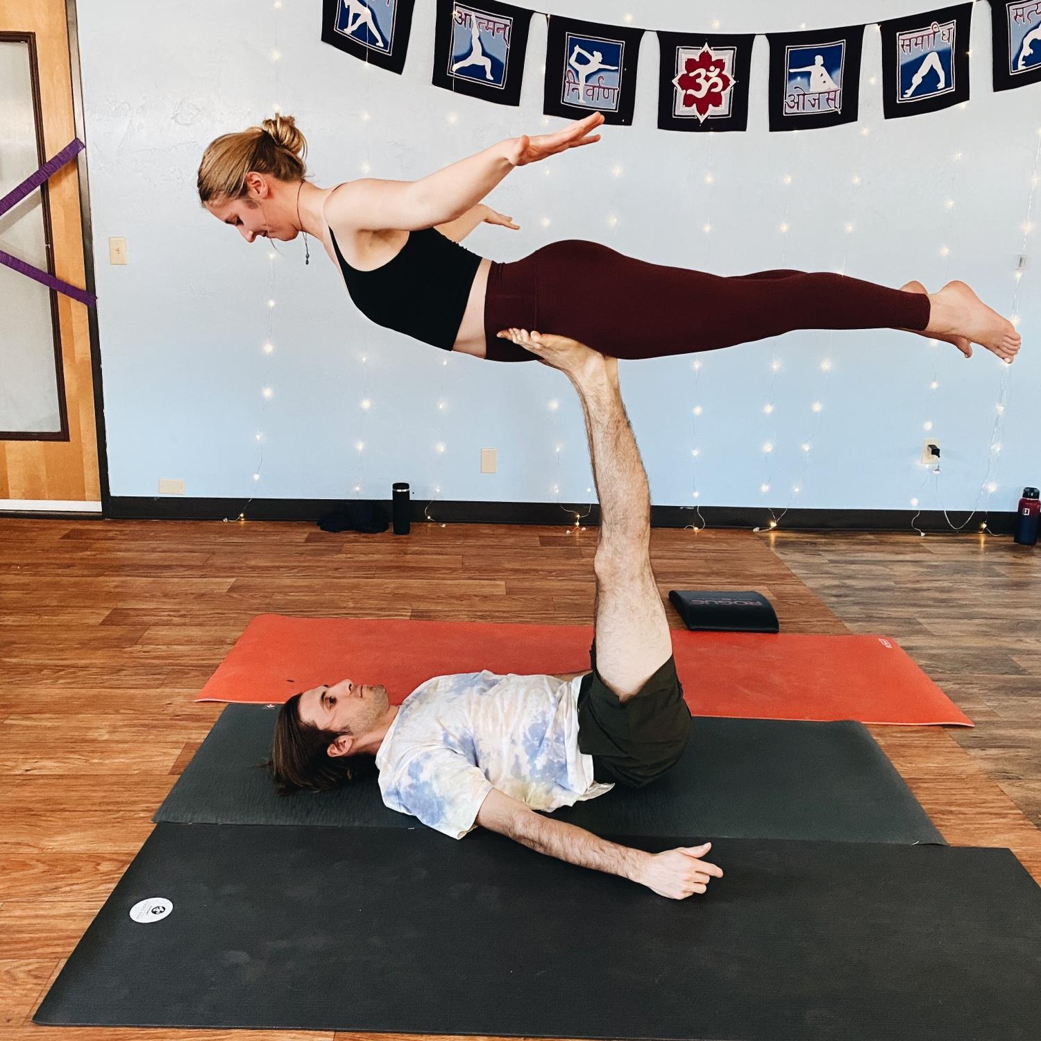A little acro yoga jam at our favorite local yoga studio