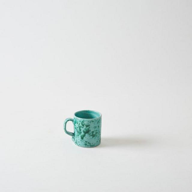 Green on Green Splatterware Mug