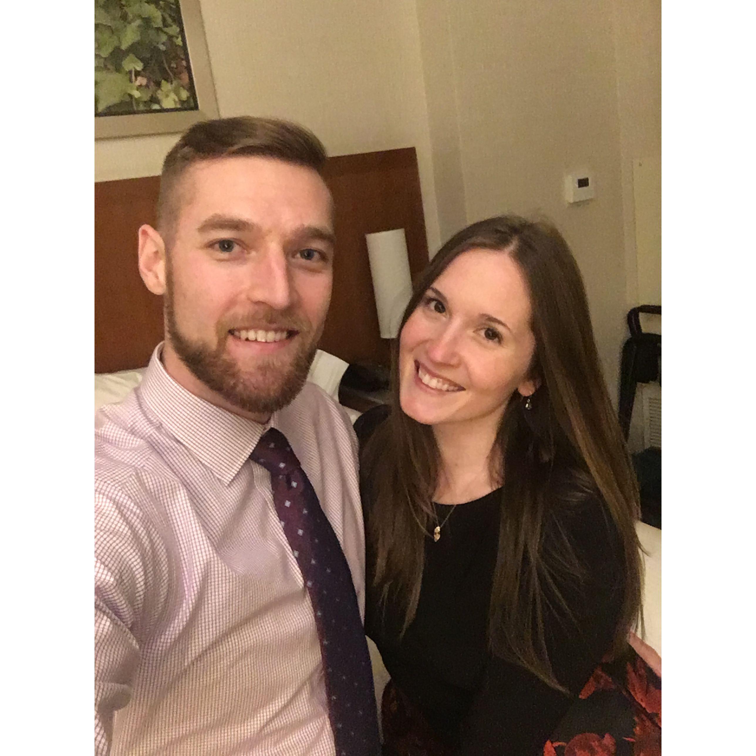 Our first Valentine's Day together in Washington, D.C. in February of 2020