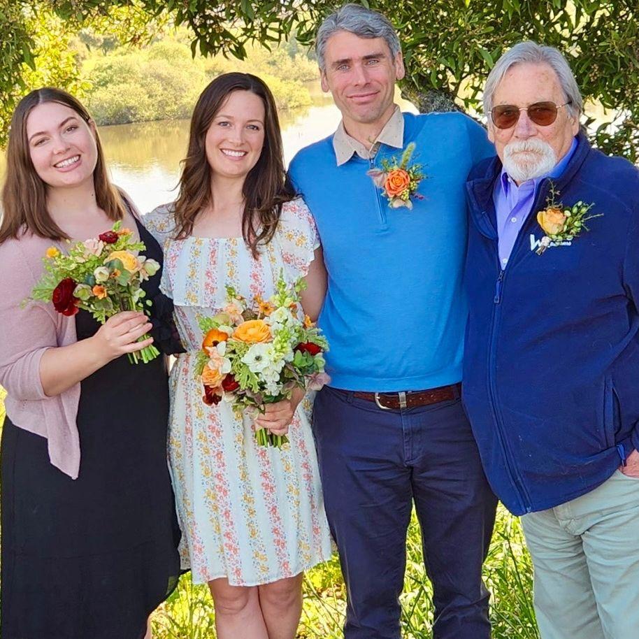 Our civil ceremony with Witness 1 (Jim Cooper) and Witness 2 (Maddy Anderson)