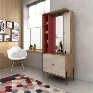 Joy Vanity Jewelry Armoire with Mirror