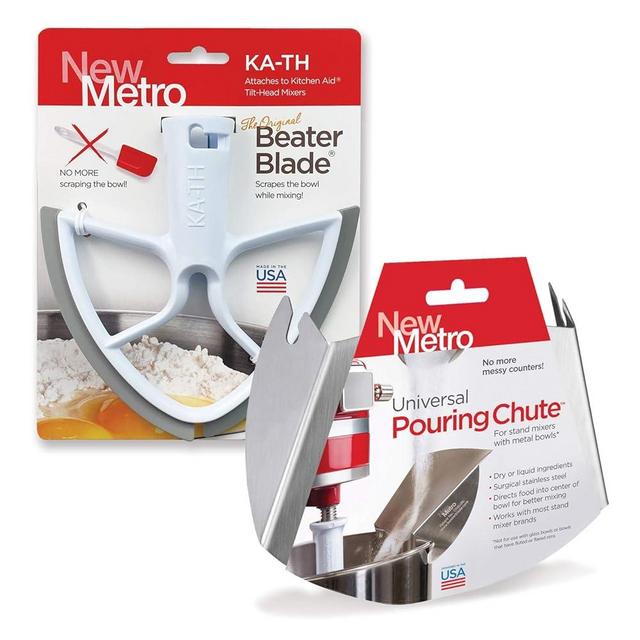 Original Beater Blade for 4.5 & 5 quart Tilt Head Stand Mixer and Universal Pour Chute Set, , Made in USA