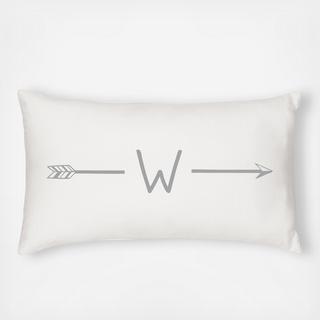 Personalized Arrow Lumbar Pillow
