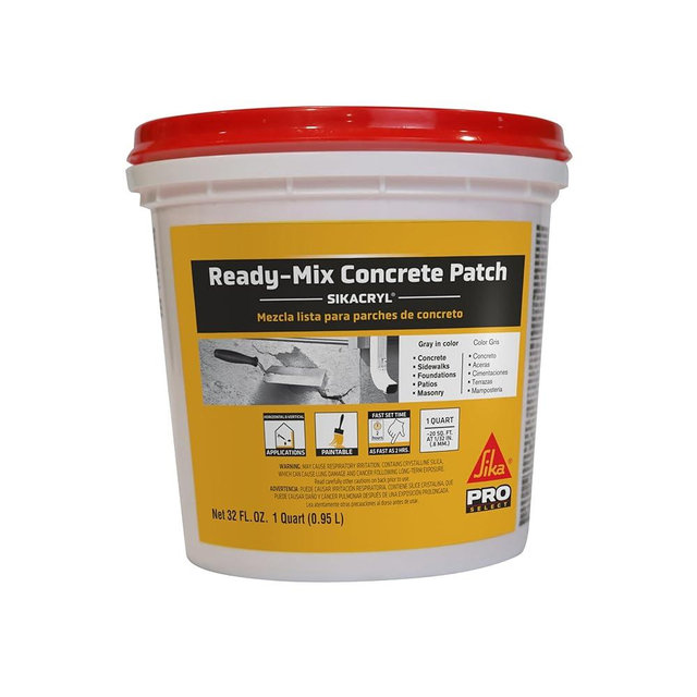 SIKA - Sikacryl - Gray - Ready-mix concrete patch - For repairing spalls and cracks in concrete and masonry - Textured - 1 qt