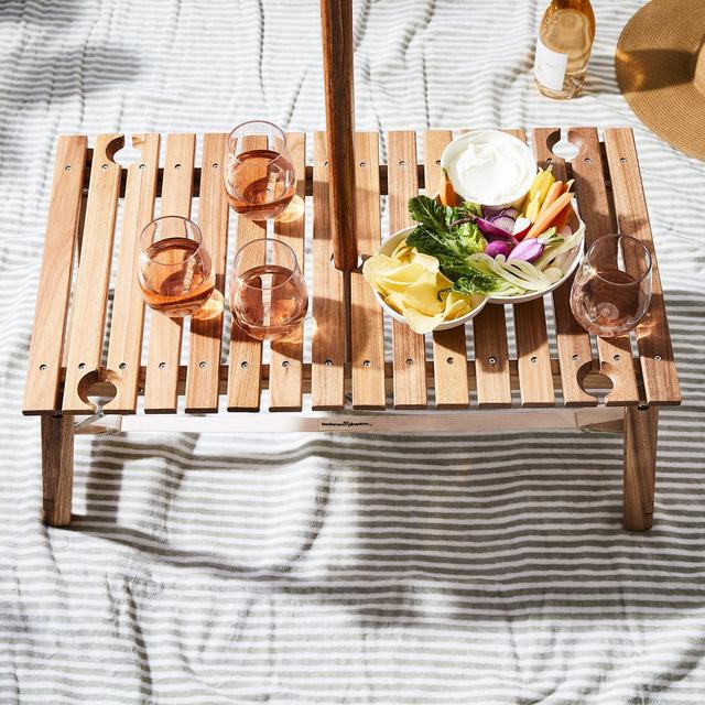 Portable Outdoor Teak Wood Table