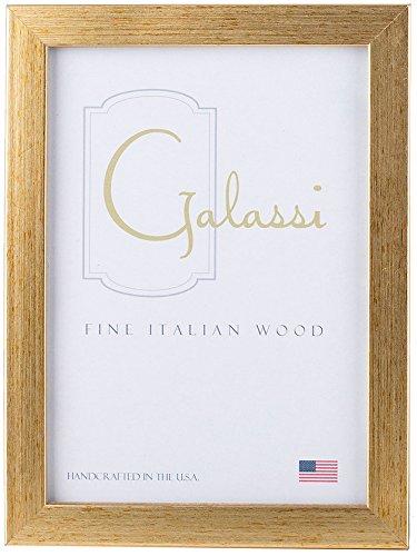 F. G. Galassi Handcrafted Fine Italian Wood Photo Picture Frame, Basic Gold, 5x7, made in USA, Model No. 11857