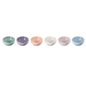 Vancouver Pinch Bowls, Set of 6 Pastel Multicolor