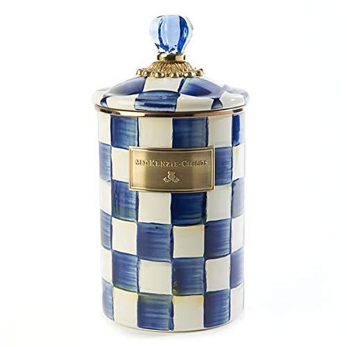MacKenzie-Childs Royal Check Enamel Canister - Large