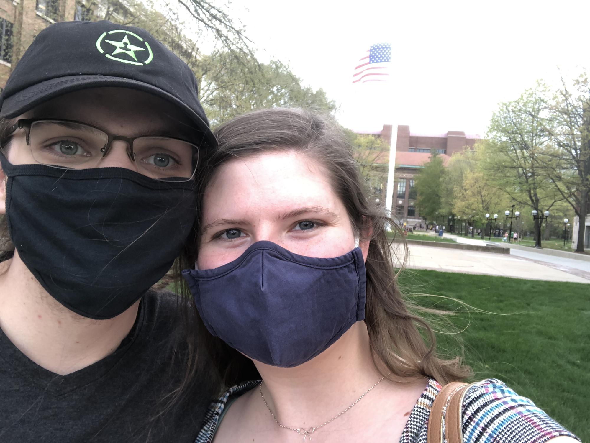 The first time we visited Ann Arbor together.