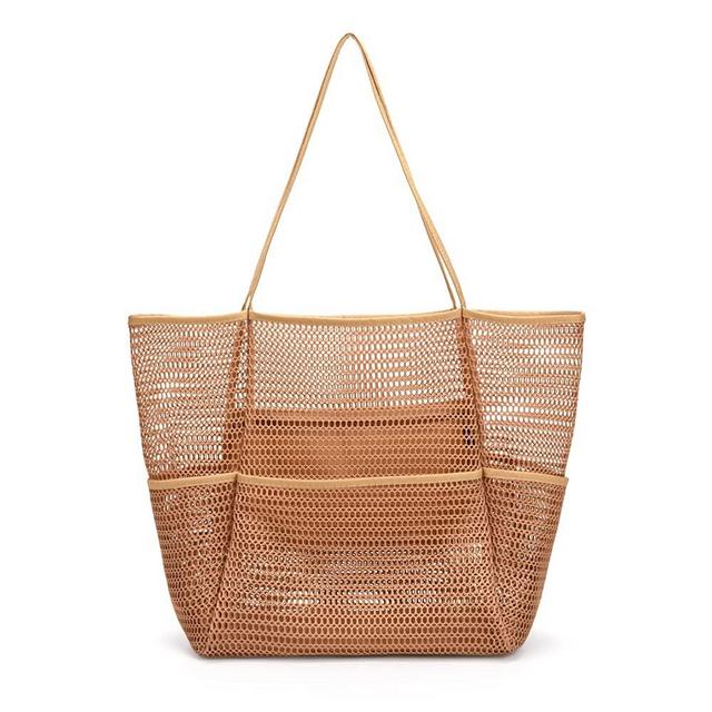 Mesh Beach Tote Large Bag 2023 Upgrade for Women with Multiple Pockets for Family Travel Swimming Waterproof Pool Bag
