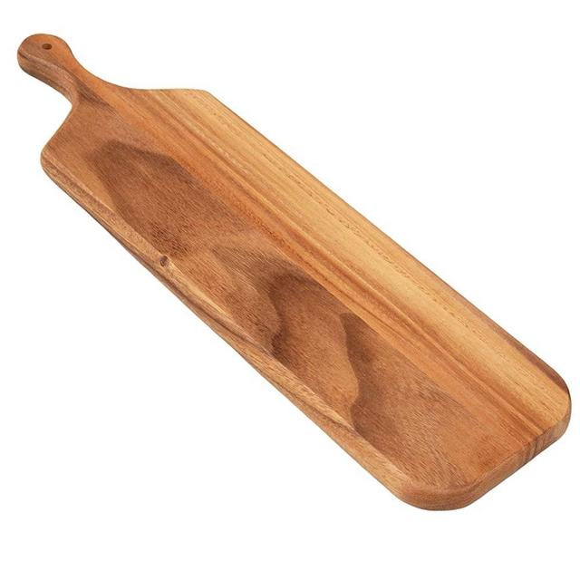 Villa Acacia Long Wooden Cheese Board 23 x 7 Inch, Serving Tray and Charcuterie Board