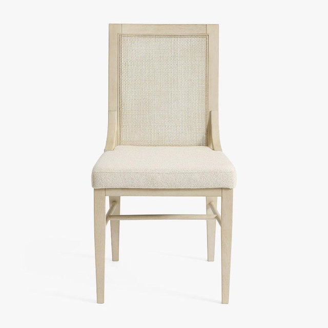 Atwood Cane Dining Side Chair, Sand Dune