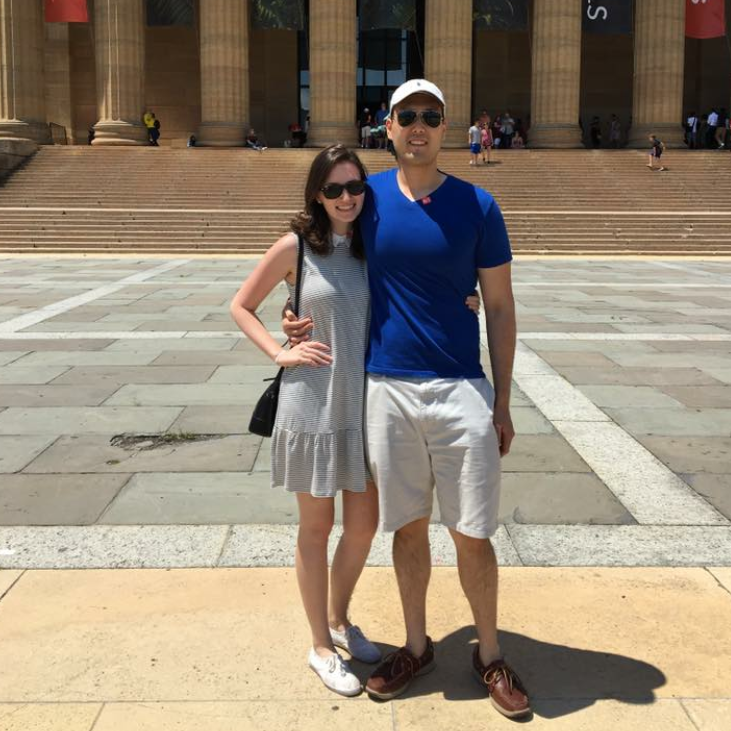 Our first trip together to Philly in for July 4th weekend in 2017