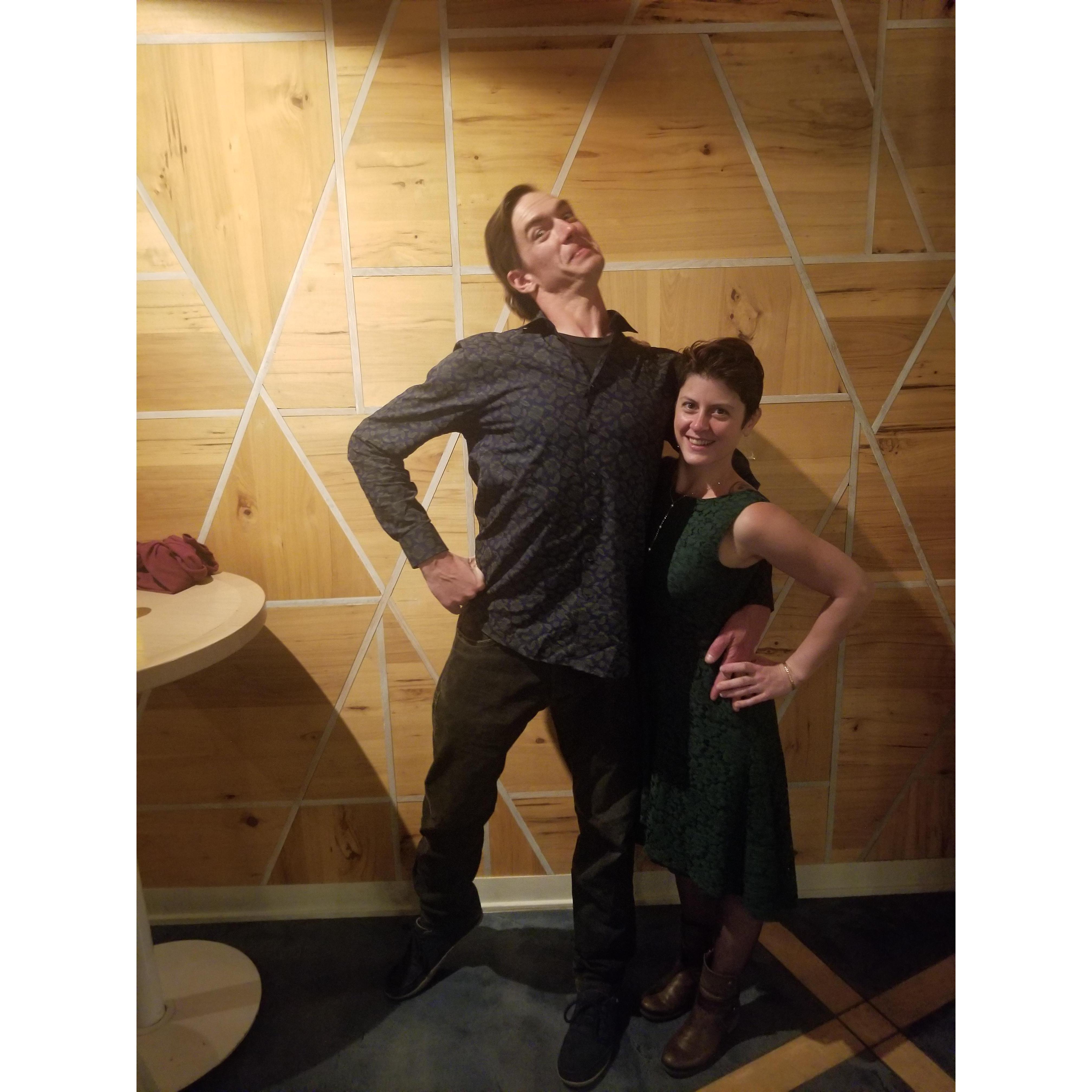 Rehearsal dinner for a family wedding on Virginia Beach, 2019