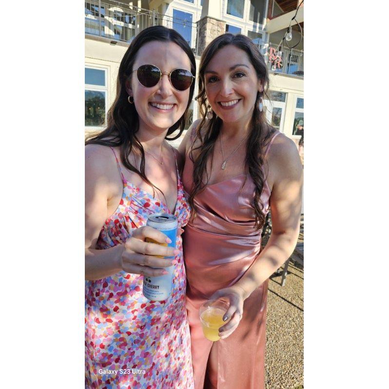 Kat at Hil and Joes's wedding in VA
