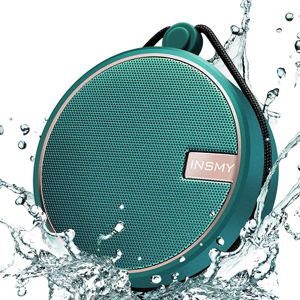 INSMY C12 IPX7 Waterproof Shower Bluetooth Speaker (Teal)