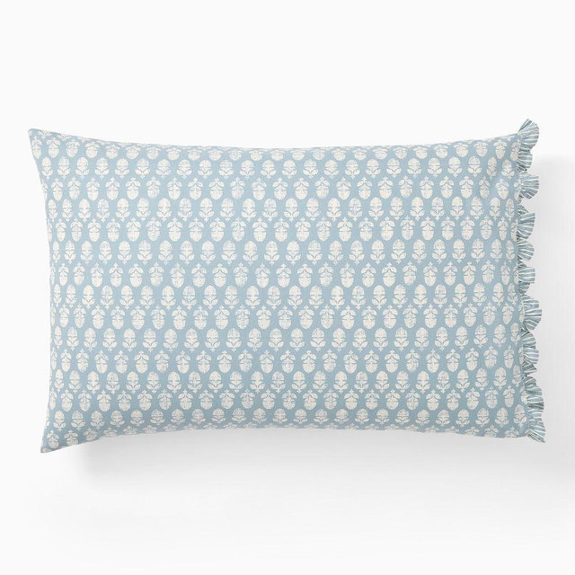 Thistle Set of 2 Standard Pillowcase, Mist Blue