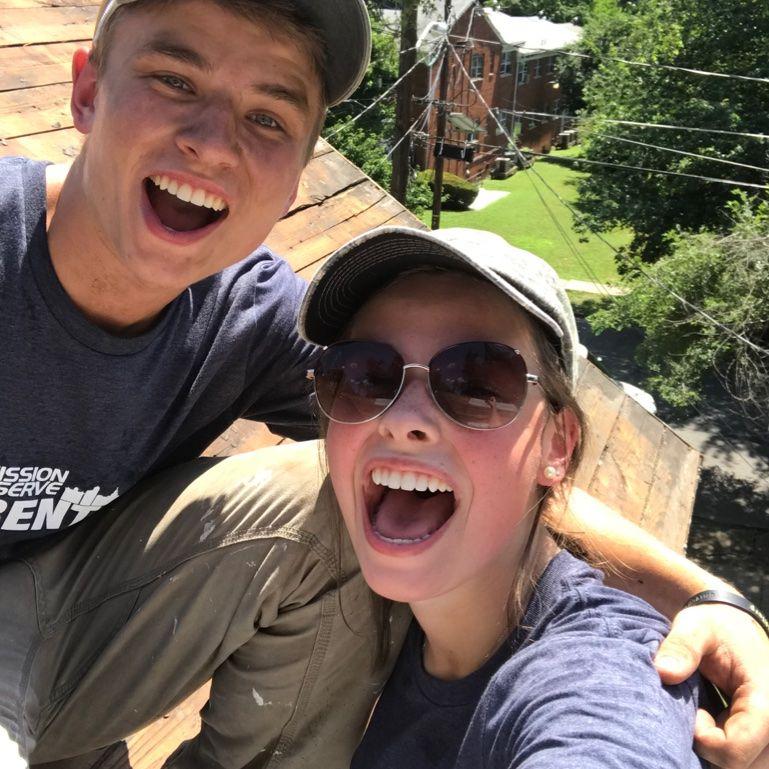 Brendan and I got to work on a roofing project together during Mission Serve Trenton 2018