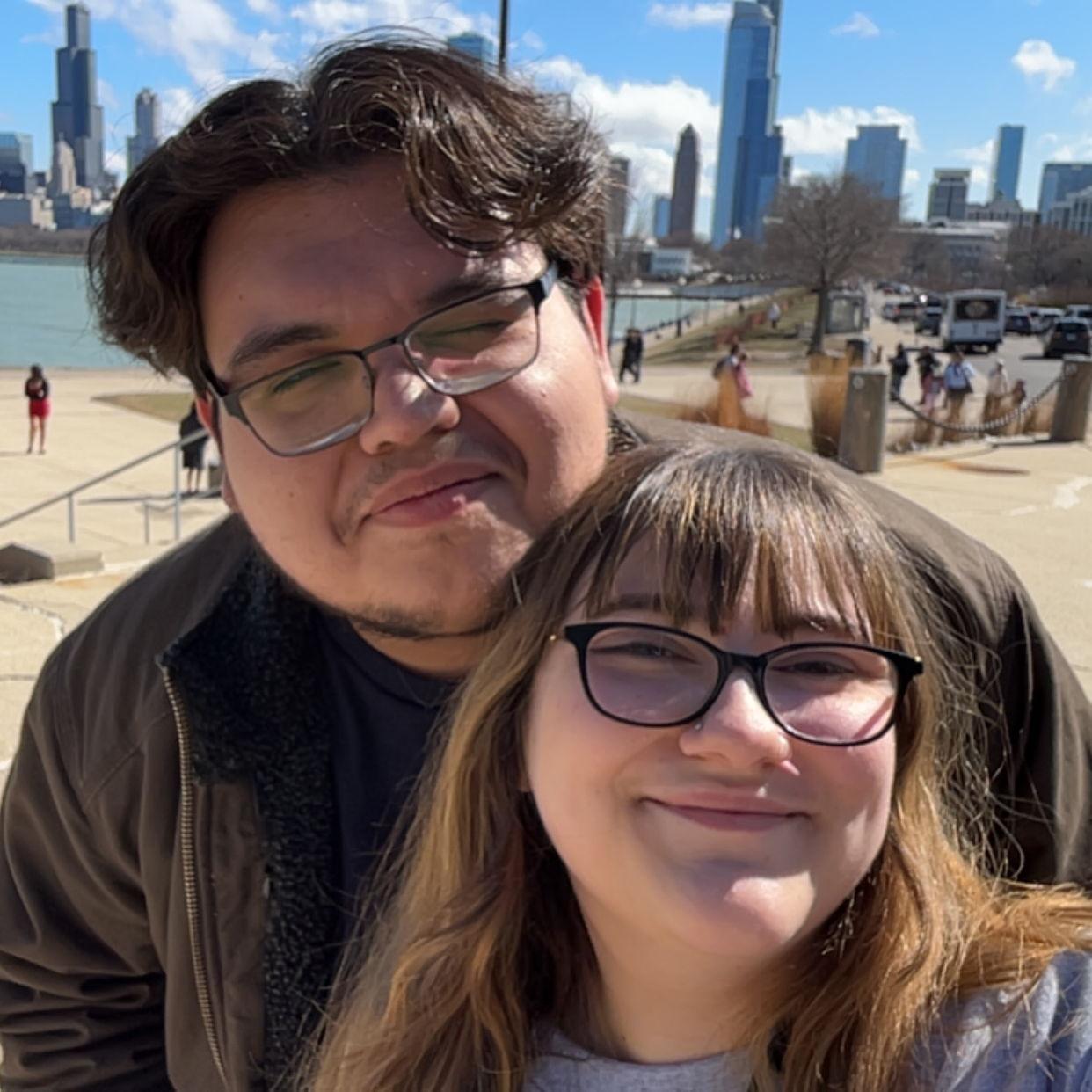 Taking in the Chicago skyline on Jesse's 21st birthday!
