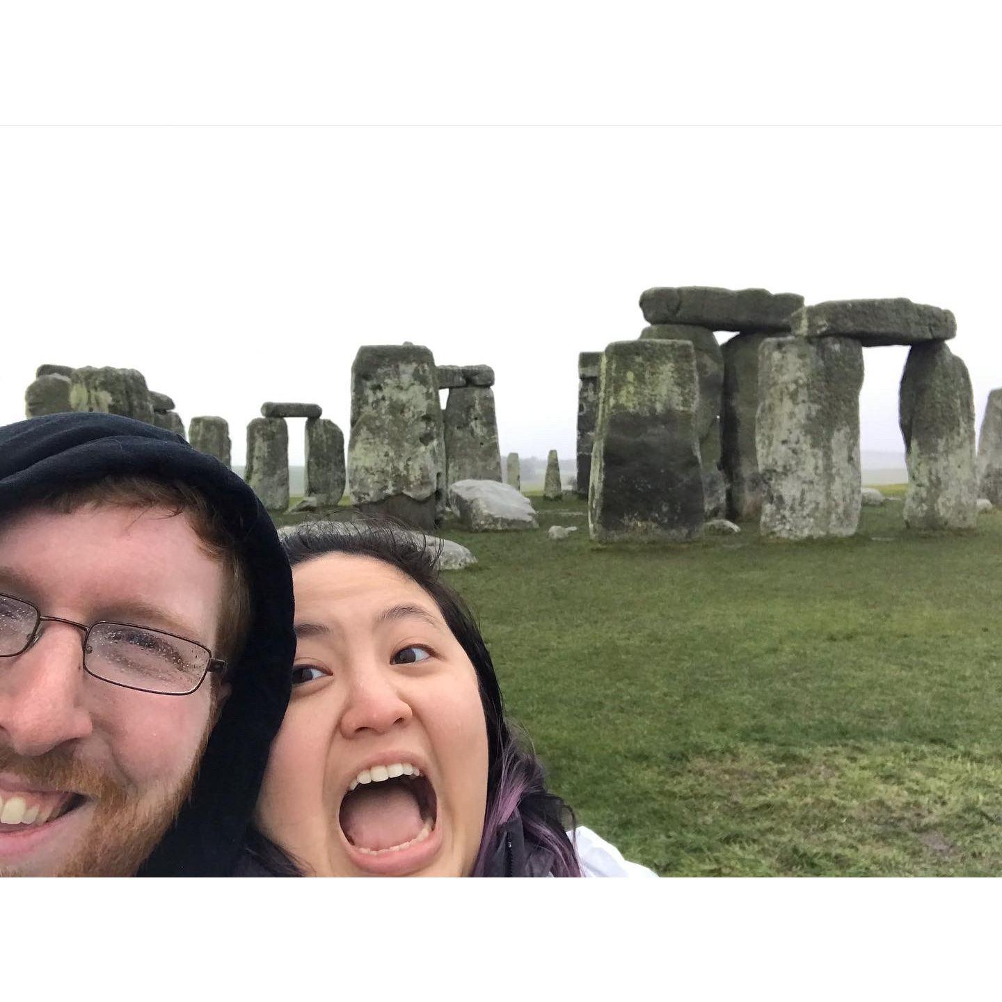We took an awesome trip to Europe and got to visit Stonehenge in the muggy, damp English countryside!
