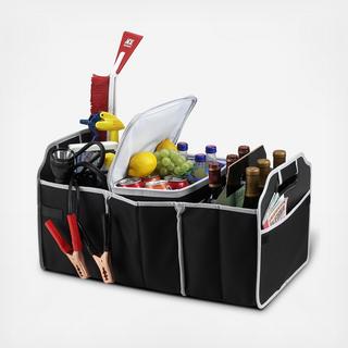 Folding Trunk Organizer with Detachable 20-Can Cooler