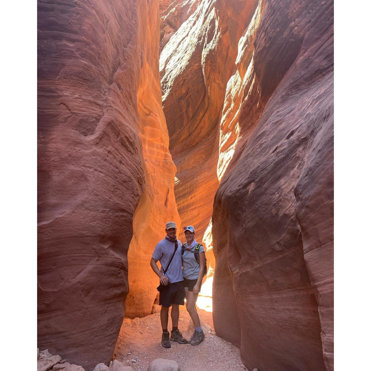 Wire Pass Trail in Utah. Due to COVID, Antelope Canyon was closed. We found this amazing alternative that didn't require a guide and was equally as breathtaking.
