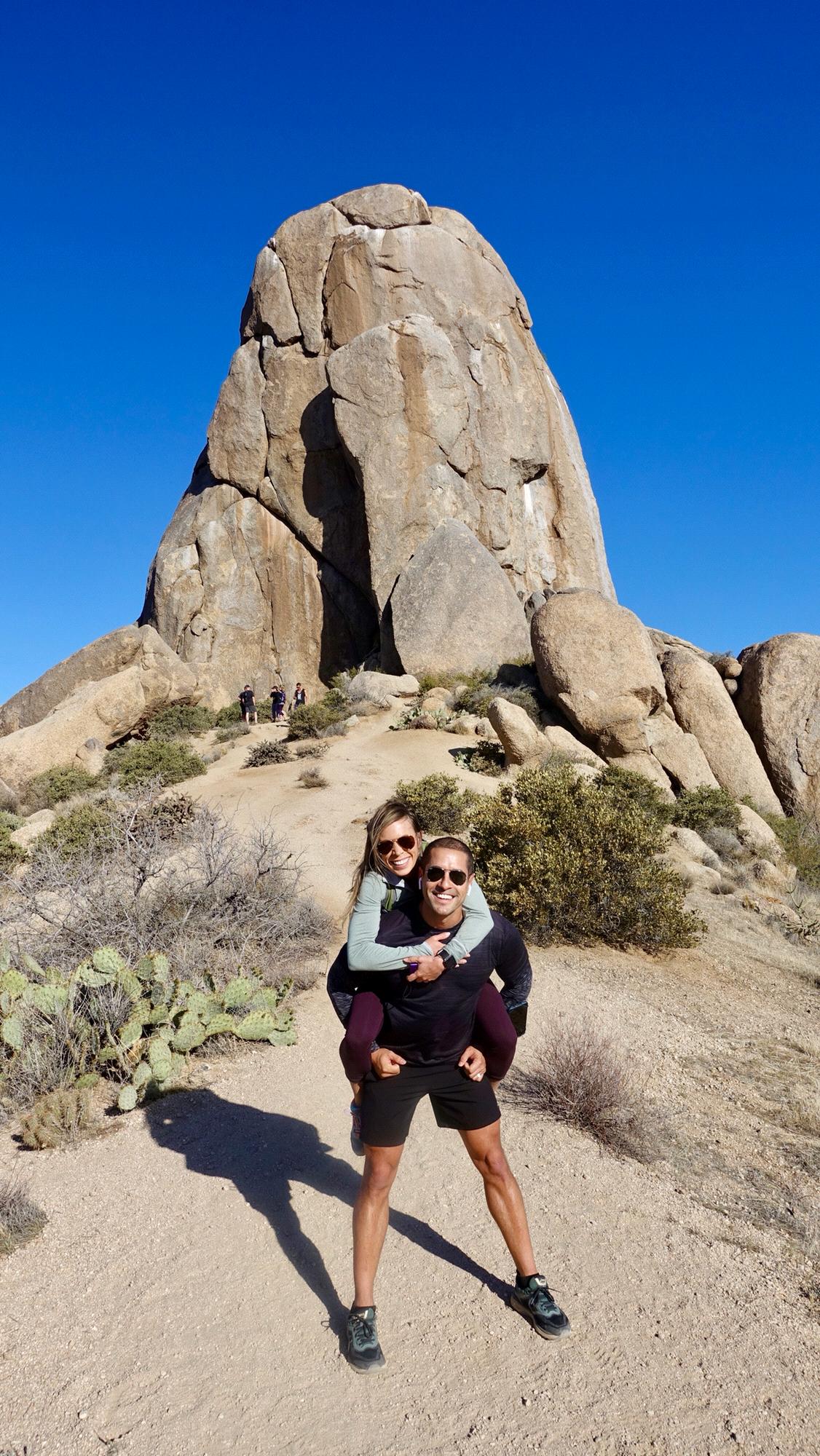 Hiking Tom's Thumb with friends