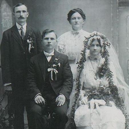 Jenni's great grandparents. Stefania Eliana Wokowicz (b: 1894, Poland) and Joseph George Kocol (b: 1887, Poland) married July 13th, 1914 at Saint Francis of Assisi Catholic Church in Omaha, Nebraska.