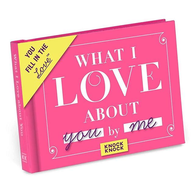 Knock Knock What I Love about You Fill in the Love Book Fill-in-the-Blank Gift Journal, 4.5 x 3.25-Inches