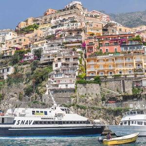 Ferry ride in Positano