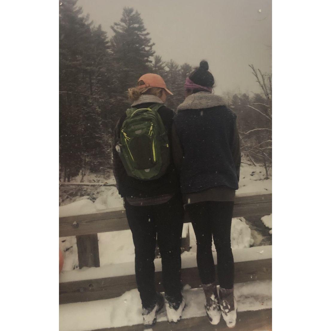 A snowy hike in early college - one of many outdoor “dates” while at NMU :)