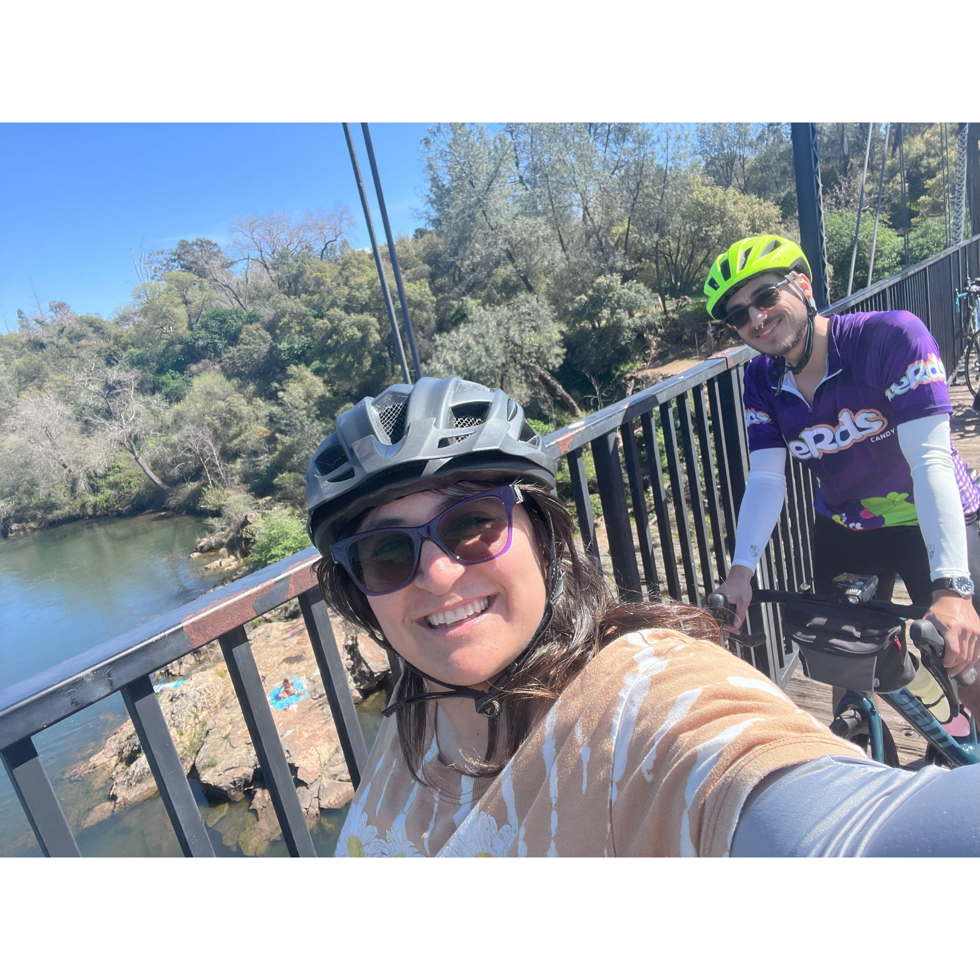 Our cute bike rides :)