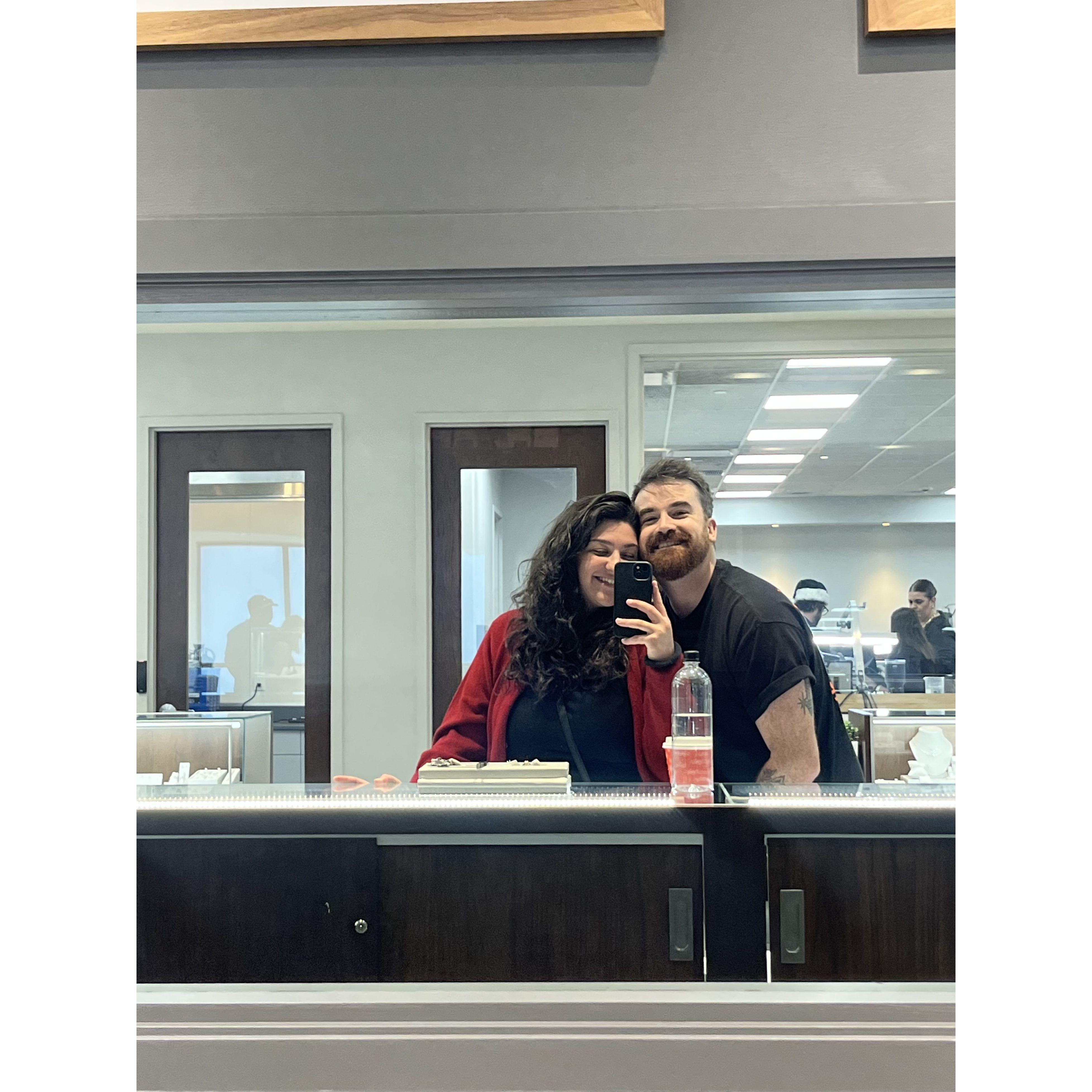 Ring shopping in Arizona over Christmas!