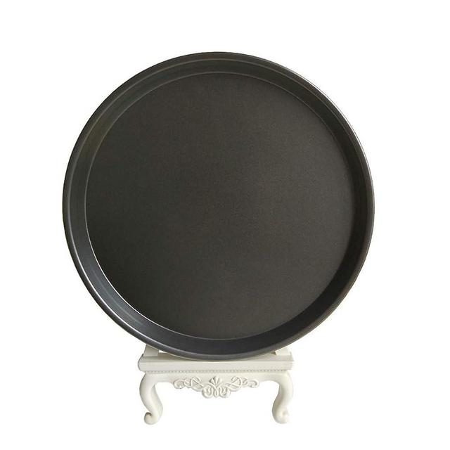 Carbon Steel Non-stick Pizza Pan Round Oven Tray Homemade Pizza Baking Sheet (12 inch)